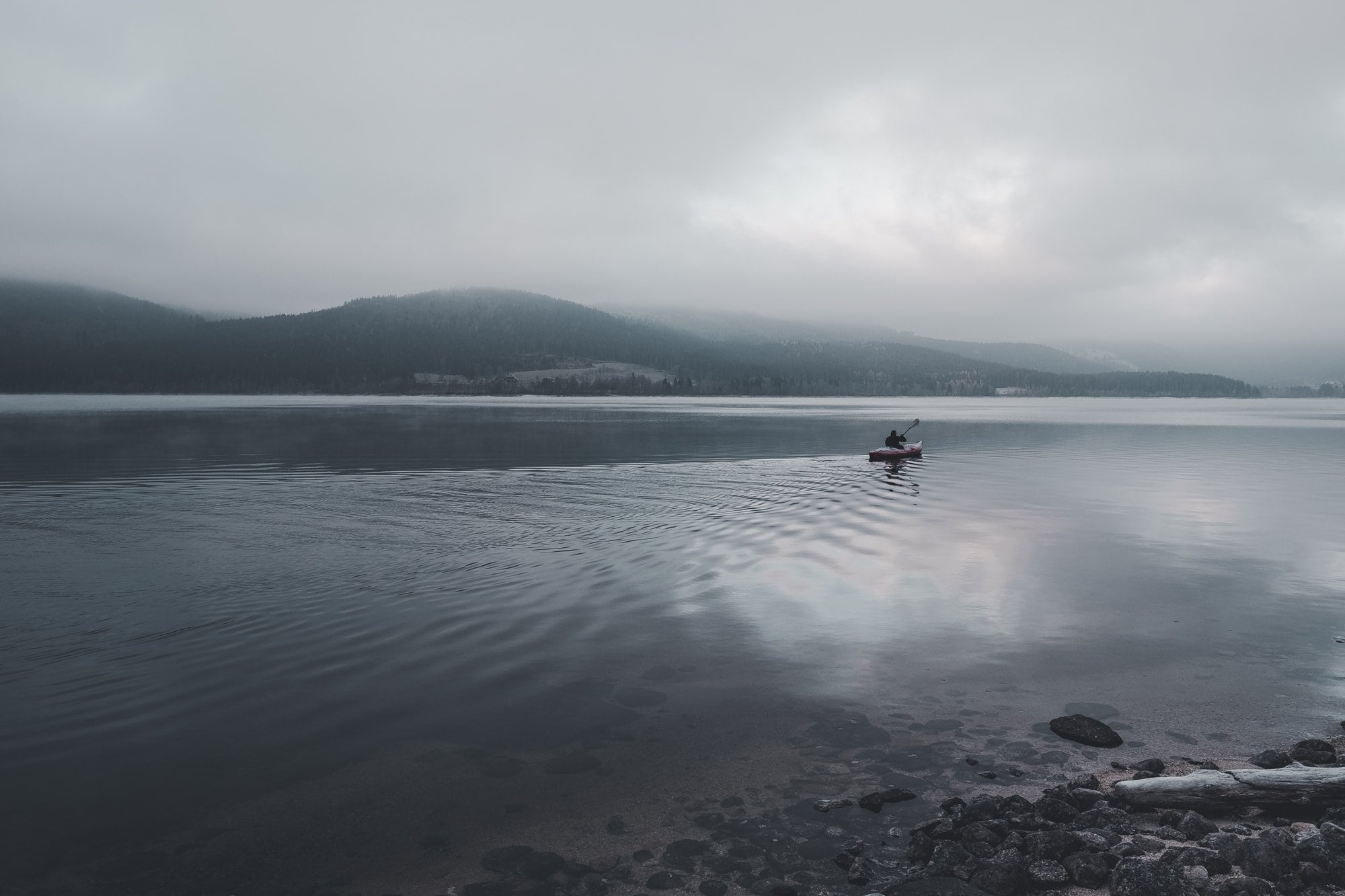 Kajak fahren auf dem Schluchsee